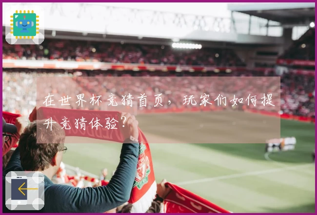 在世界杯竞猜首页，玩家们如何提升竞猜体验？